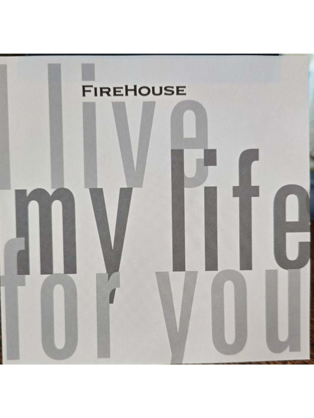 Firehouse I Live My Life For You CD Music 3 Tracks 1995 Rare Collectible 37855cd